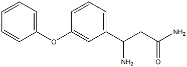 3-amino-3-(3-phenoxyphenyl)propanamide Struktur