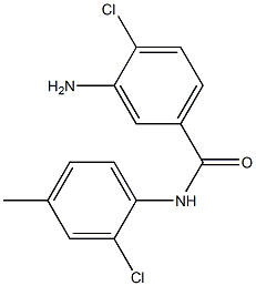 3-amino-4-chloro-N-(2-chloro-4-methylphenyl)benzamide Struktur