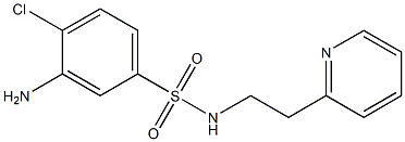 3-amino-4-chloro-N-[2-(pyridin-2-yl)ethyl]benzene-1-sulfonamide Struktur