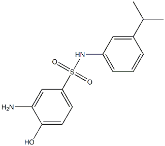 3-amino-4-hydroxy-N-[3-(propan-2-yl)phenyl]benzene-1-sulfonamide Struktur