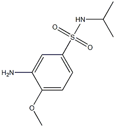 3-amino-4-methoxy-N-(propan-2-yl)benzene-1-sulfonamide Struktur