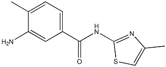 3-amino-4-methyl-N-(4-methyl-1,3-thiazol-2-yl)benzamide Struktur