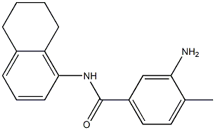 3-amino-4-methyl-N-(5,6,7,8-tetrahydronaphthalen-1-yl)benzamide Struktur