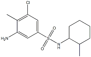 3-amino-5-chloro-4-methyl-N-(2-methylcyclohexyl)benzene-1-sulfonamide Struktur