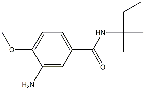 3-amino-N-(1,1-dimethylpropyl)-4-methoxybenzamide Struktur