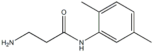 3-amino-N-(2,5-dimethylphenyl)propanamide Struktur