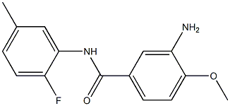 3-amino-N-(2-fluoro-5-methylphenyl)-4-methoxybenzamide Struktur