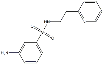 3-amino-N-(2-pyridin-2-ylethyl)benzenesulfonamide Struktur