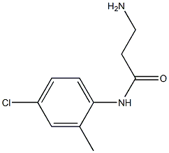 3-amino-N-(4-chloro-2-methylphenyl)propanamide Struktur