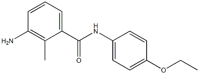 3-amino-N-(4-ethoxyphenyl)-2-methylbenzamide Struktur