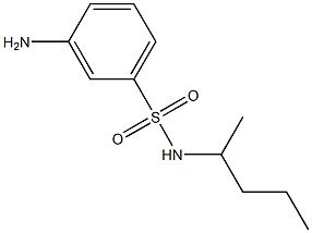 3-amino-N-(pentan-2-yl)benzene-1-sulfonamide Struktur