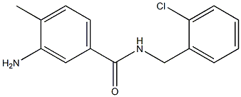 3-amino-N-[(2-chlorophenyl)methyl]-4-methylbenzamide Struktur