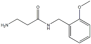 3-amino-N-[(2-methoxyphenyl)methyl]propanamide Struktur