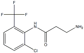 3-amino-N-[2-chloro-6-(trifluoromethyl)phenyl]propanamide Struktur