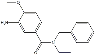 3-amino-N-benzyl-N-ethyl-4-methoxybenzamide Struktur