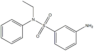 3-amino-N-ethyl-N-phenylbenzenesulfonamide Struktur