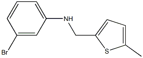 3-bromo-N-[(5-methylthiophen-2-yl)methyl]aniline Struktur