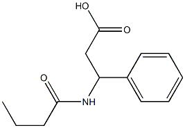 3-butanamido-3-phenylpropanoic acid Structure