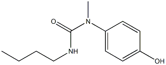 3-butyl-1-(4-hydroxyphenyl)-1-methylurea Struktur