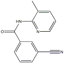 3-cyano-N-(3-methylpyridin-2-yl)benzamide Struktur