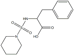 3-phenyl-2-[(piperidine-1-sulfonyl)amino]propanoic acid Struktur