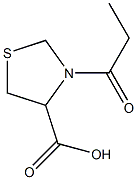 3-propionyl-1,3-thiazolidine-4-carboxylic acid Struktur