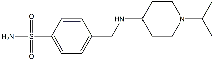 4-({[1-(propan-2-yl)piperidin-4-yl]amino}methyl)benzene-1-sulfonamide Struktur