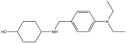 4-({[4-(diethylamino)phenyl]methyl}amino)cyclohexan-1-ol Struktur