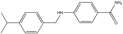 4-({[4-(propan-2-yl)phenyl]methyl}amino)benzamide Struktur