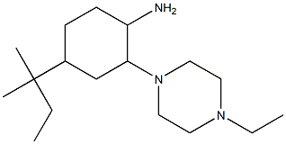 4-(1,1-Dimethyl-propyl)-2-(4-ethyl-piperazin-1-yl)-cyclohexylamine Struktur