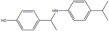 4-(1-{[4-(propan-2-yl)phenyl]amino}ethyl)phenol Struktur