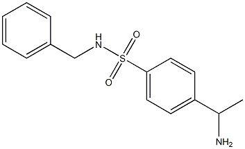 4-(1-aminoethyl)-N-benzylbenzene-1-sulfonamide Struktur