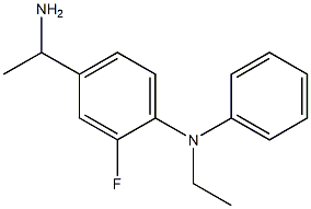 4-(1-aminoethyl)-N-ethyl-2-fluoro-N-phenylaniline Struktur