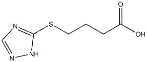 4-(1H-1,2,4-triazol-5-ylsulfanyl)butanoic acid Struktur