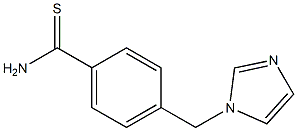 4-(1H-imidazol-1-ylmethyl)benzenecarbothioamide Struktur