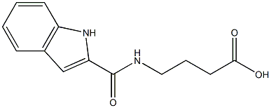 4-(1H-indol-2-ylformamido)butanoic acid Struktur