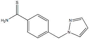 4-(1H-pyrazol-1-ylmethyl)benzenecarbothioamide Struktur