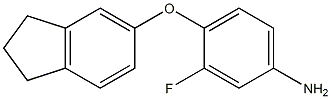 4-(2,3-dihydro-1H-inden-5-yloxy)-3-fluoroaniline Struktur