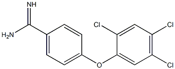 4-(2,4,5-trichlorophenoxy)benzene-1-carboximidamide Struktur