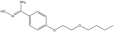 4-(2-butoxyethoxy)-N'-hydroxybenzene-1-carboximidamide Struktur