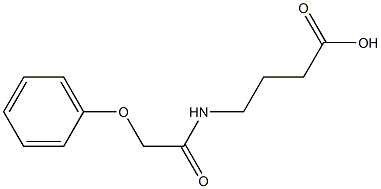 4-(2-phenoxyacetamido)butanoic acid Struktur