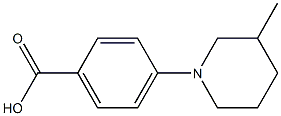 4-(3-methylpiperidin-1-yl)benzoic acid Struktur