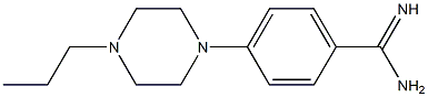 4-(4-propylpiperazin-1-yl)benzene-1-carboximidamide Struktur