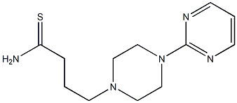 4-(4-pyrimidin-2-ylpiperazin-1-yl)butanethioamide Struktur