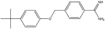 4-(4-tert-butylphenoxymethyl)benzene-1-carboximidamide Struktur