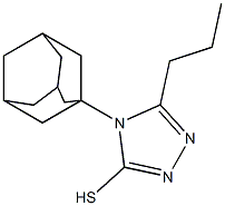 4-(adamantan-1-yl)-5-propyl-4H-1,2,4-triazole-3-thiol Struktur