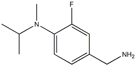 4-(aminomethyl)-2-fluoro-N-methyl-N-(propan-2-yl)aniline Struktur