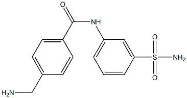 4-(aminomethyl)-N-(3-sulfamoylphenyl)benzamide Struktur