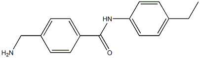 4-(aminomethyl)-N-(4-ethylphenyl)benzamide Struktur