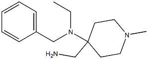 4-(aminomethyl)-N-benzyl-N-ethyl-1-methylpiperidin-4-amine Struktur